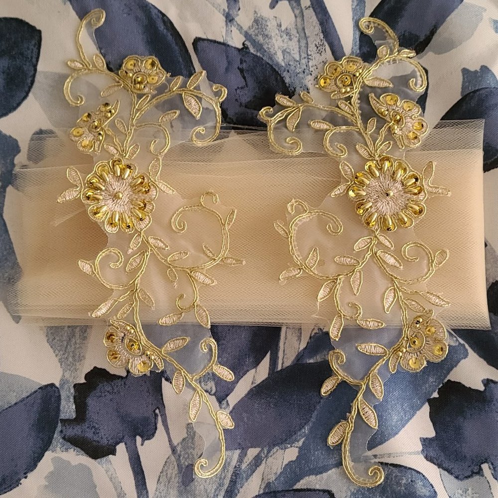 2 Embellishments and Tulle
